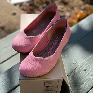 Rothy's size 8 Begonia pink flats with box